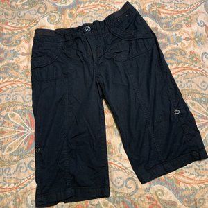 Size 8 Black Khakis & Co. Shorts - Adjust. Length